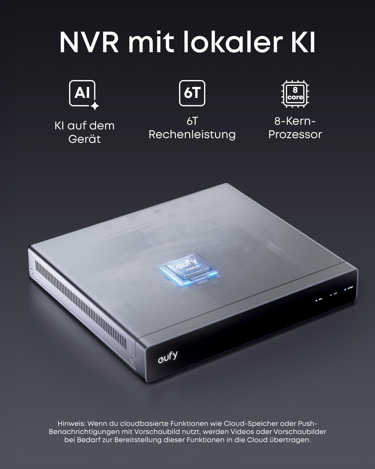 Anker eufy PoE NVR Security System E40 4× 4K 8MP IP-Überwachungskamera