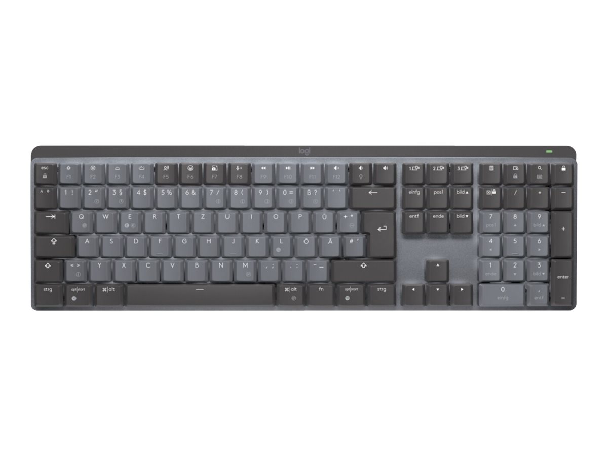 Logitech MX Mechanical, Grafit, Kabellos via USB-Empfänger, Schweiz