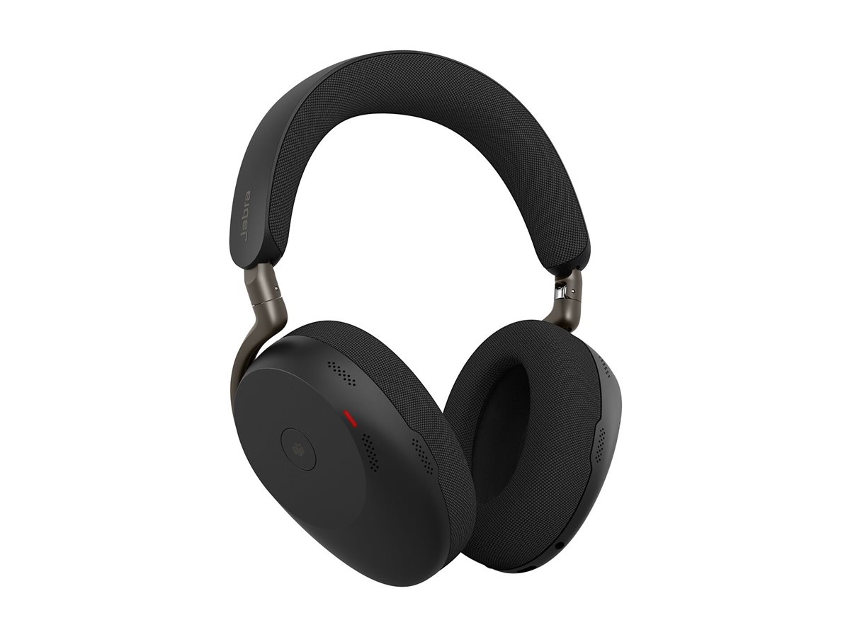 Jabra Evolve3 85 MS Over-Ear Bluetooth Headset kabellos mit Mikrofon & ANC, Schwarz, USB-A