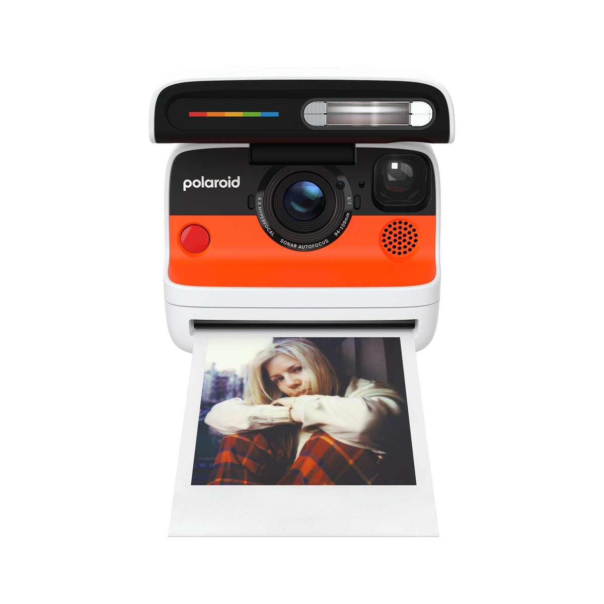 Polaroid Flip Sofortbildkamera + Color Film, Weiß