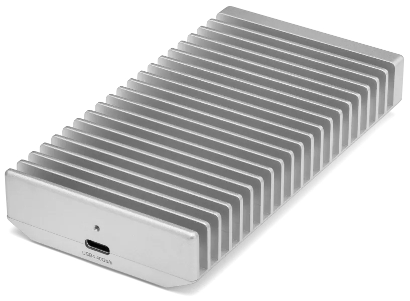 OWC Express 1M2 Gehäuse für M.2 NVMe SSD, Silber, USB-C