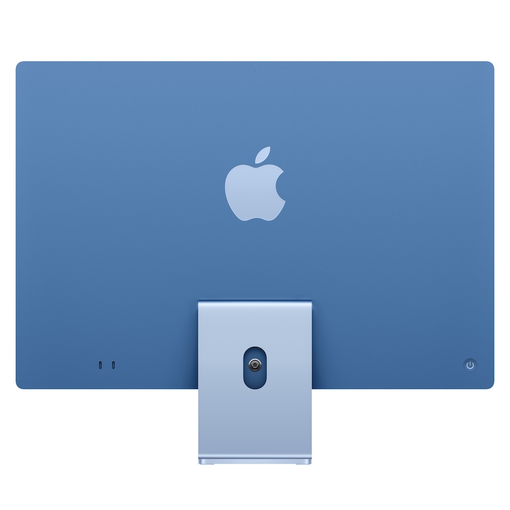 iMac 24", Blau, M6 (12-CPU/12-GPU), 16GB, 512GB, Nanotexturglas, Touch ID, US Englisch, 2,5 Gigabit Ethernet, Magic Maus
