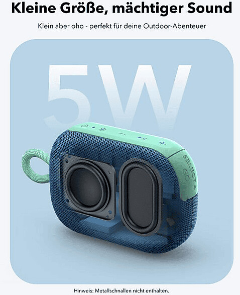 Soundcore Select 4 Go Bluetooth Lautsprecher, Blau