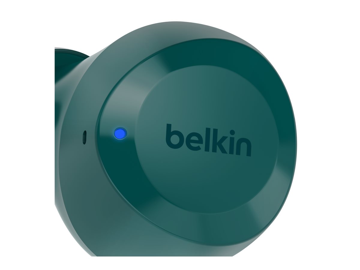 Belkin SoundForm Bolt Kopfhörer, Blau/Grün, In-Ear, Kabellos