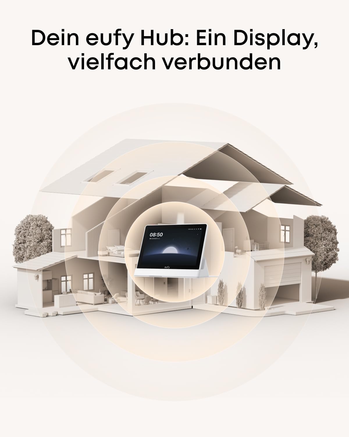 eufy Smart Home Hub Display 8", 1280 x 800, Weiß