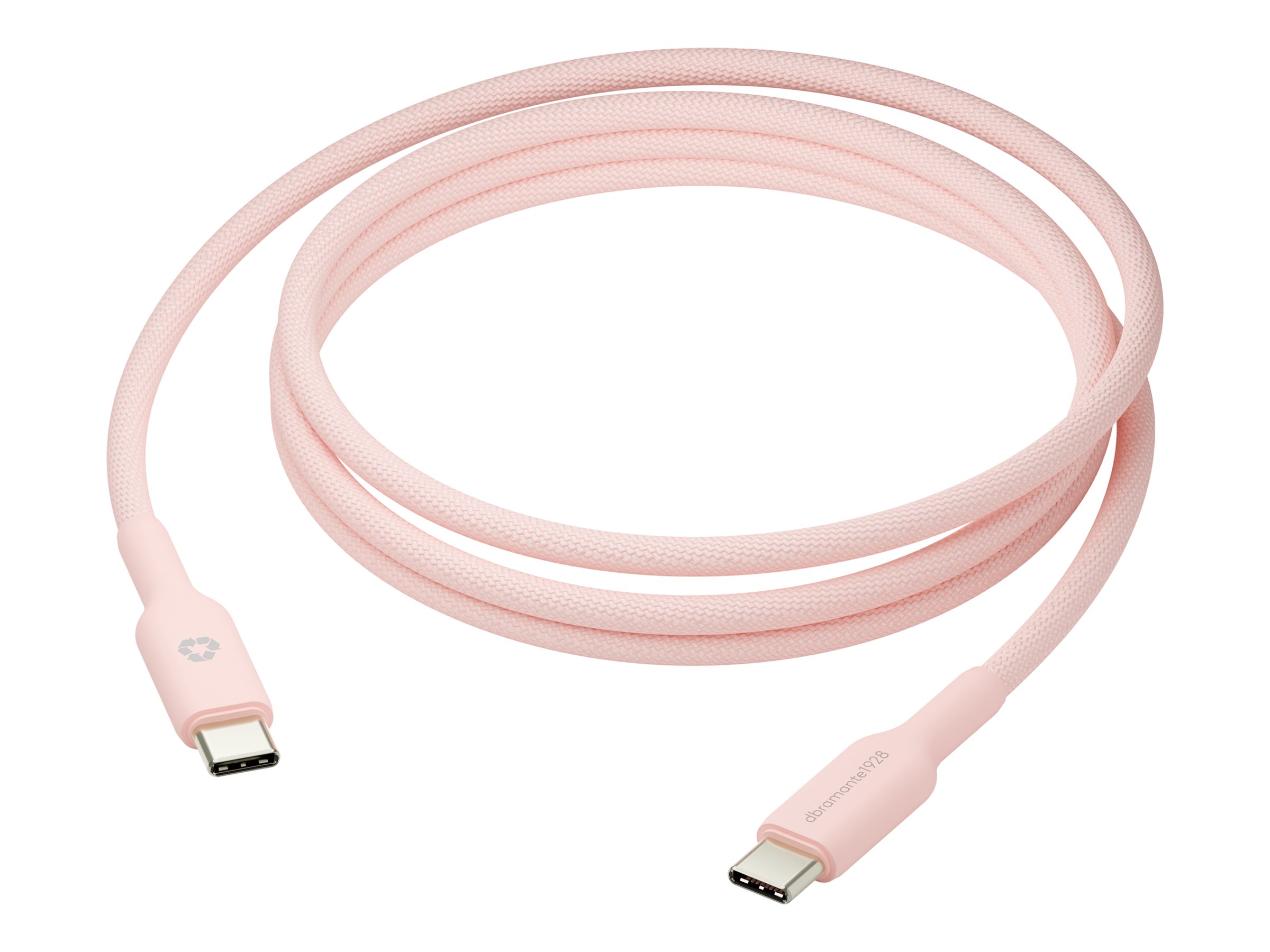 dbramante1928 BRD USB-C auf USB-C Kabel, Pink, 1,5m