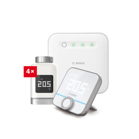 Bosch Smart Home Starter Set - 1x Controller II + 4x Heizkörper-Thermostat II + 1x Bosch Smart Home Raumthermostat II