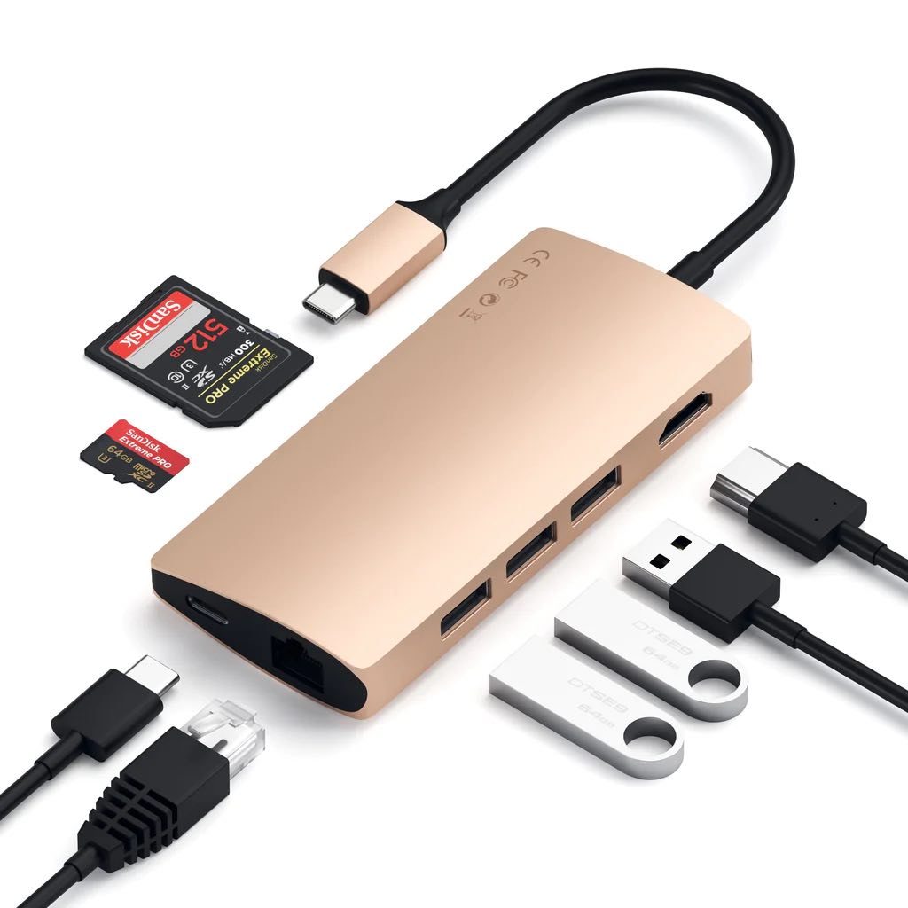 Satechi USB-C V2 Multi-Port Hub (8 in 1)