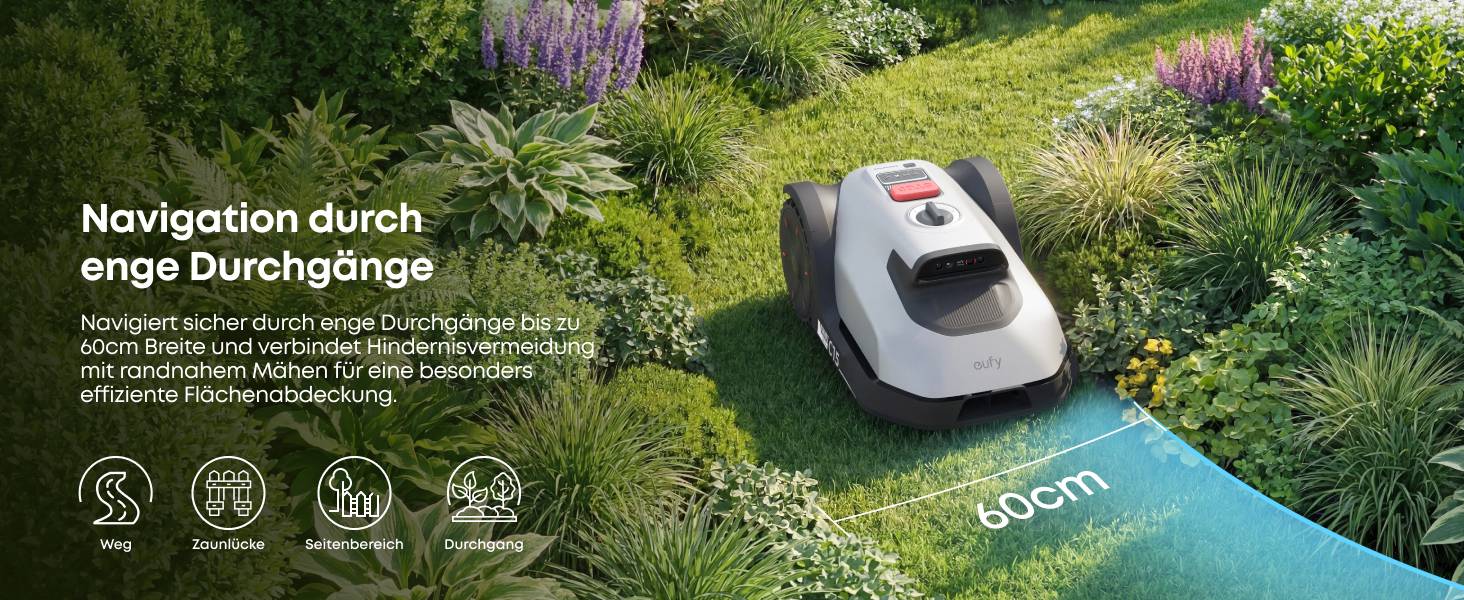 eufy Mähroboter C15 Solo, Grau