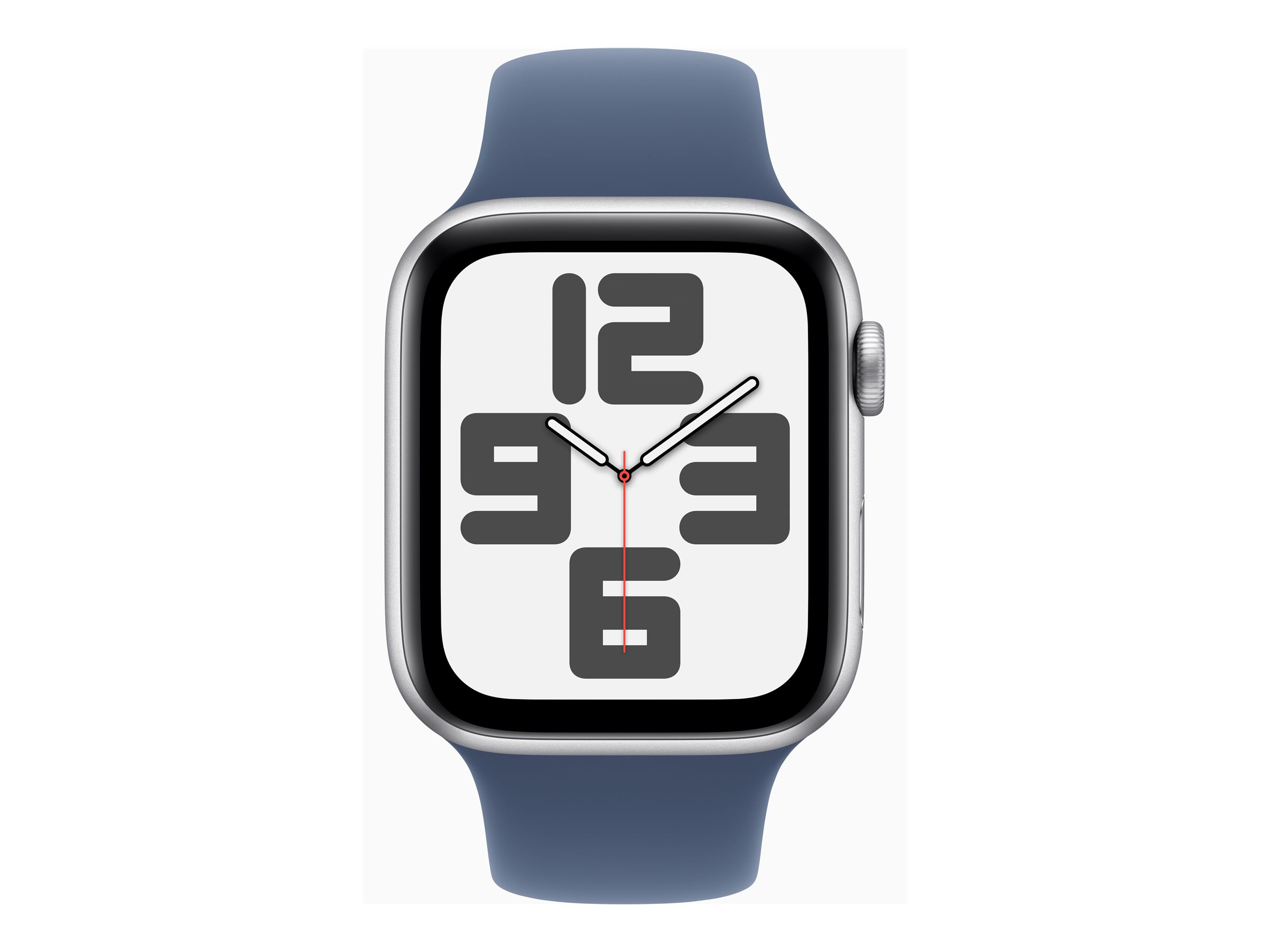Apple Watch SE Aluminium Silber, Denim, 44mm, GPS, M/L