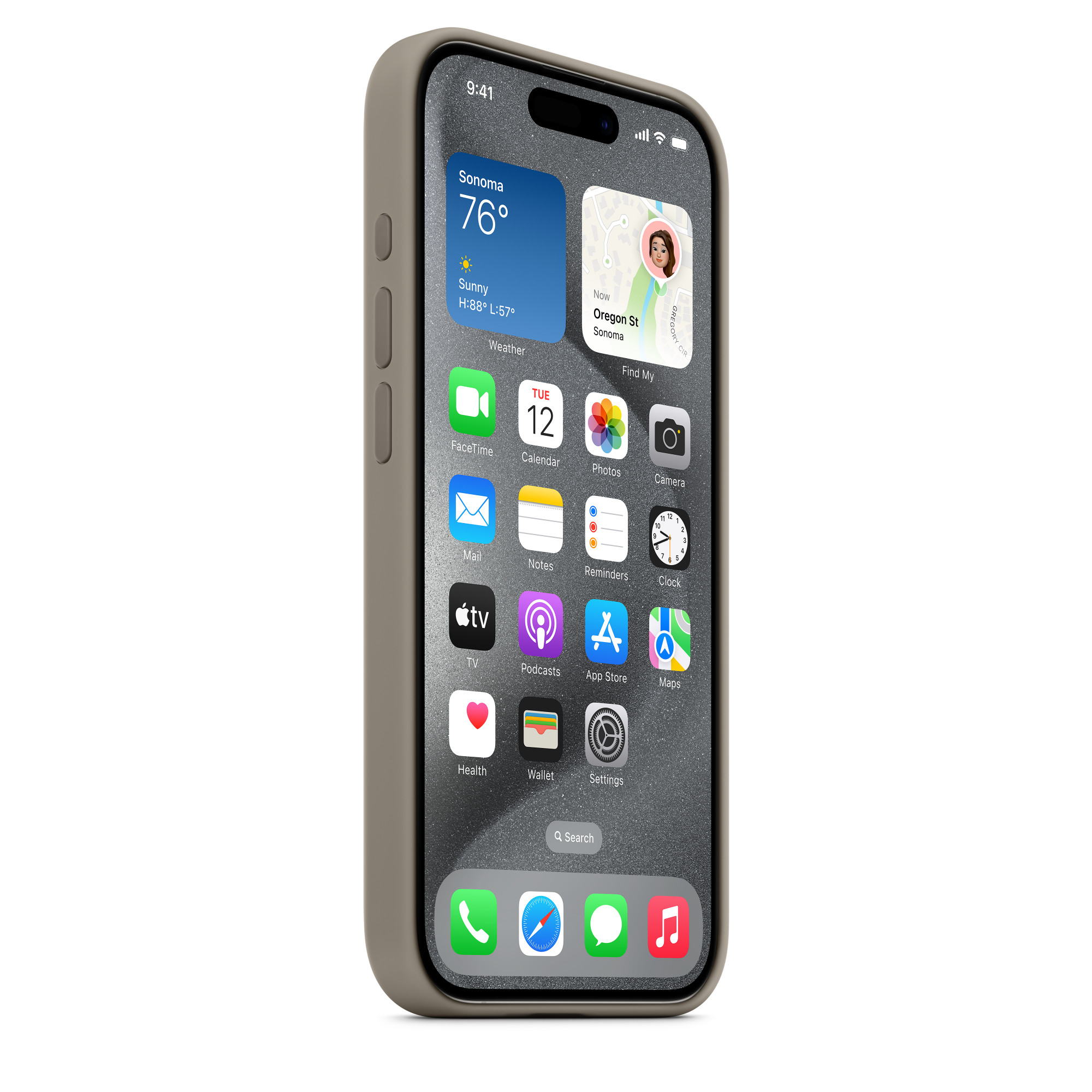 Apple iPhone 15 Pro Silikon Case mit MagSafe