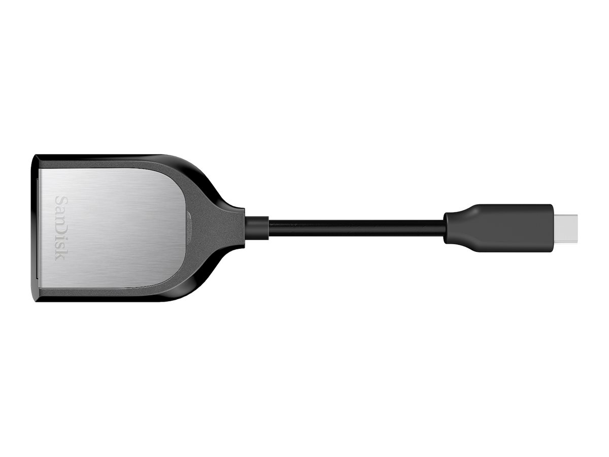 SanDisk Extreme PRO, USB-C Kartenlesegerät, Schwarz/Silber