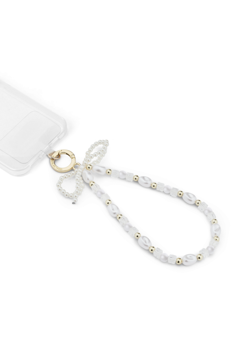 Ideal of Sweden Phone Wristlet Strap, Pearl Bow