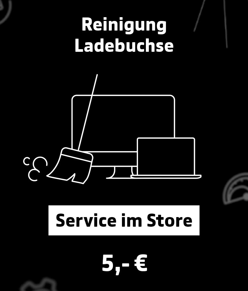 Reinigung der Ladebuchse