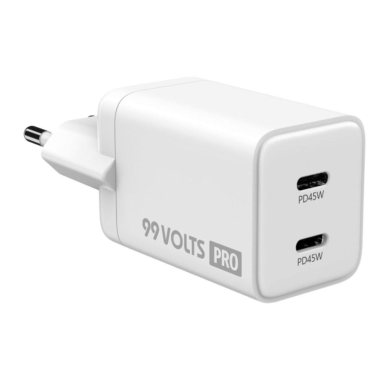 99VOLTS GaN PD USB-C Power Adapter (2 in 1)