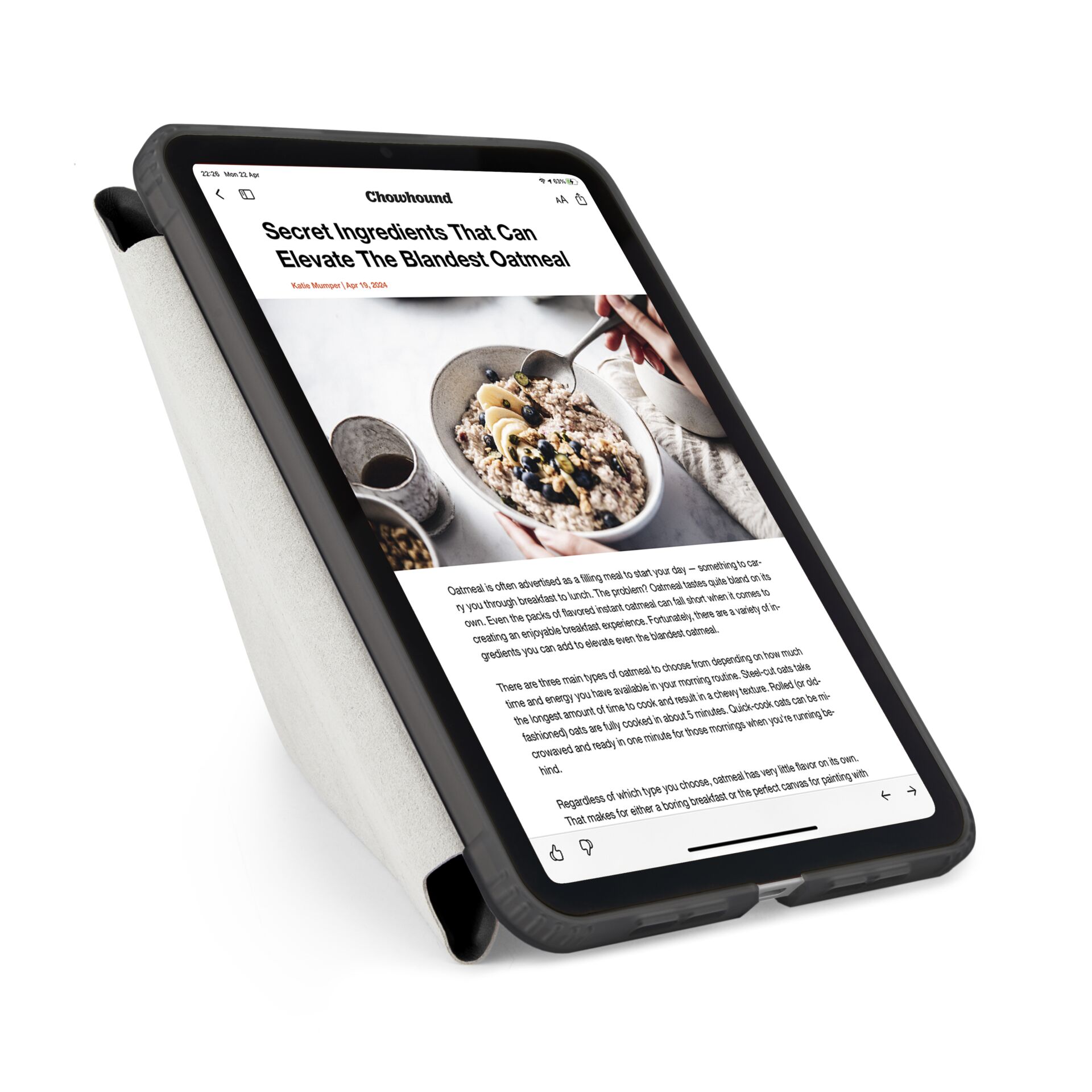 Pipetto Origami No1 Original Case für iPad mini (A17 Pro / 6. Gen), Schwarz