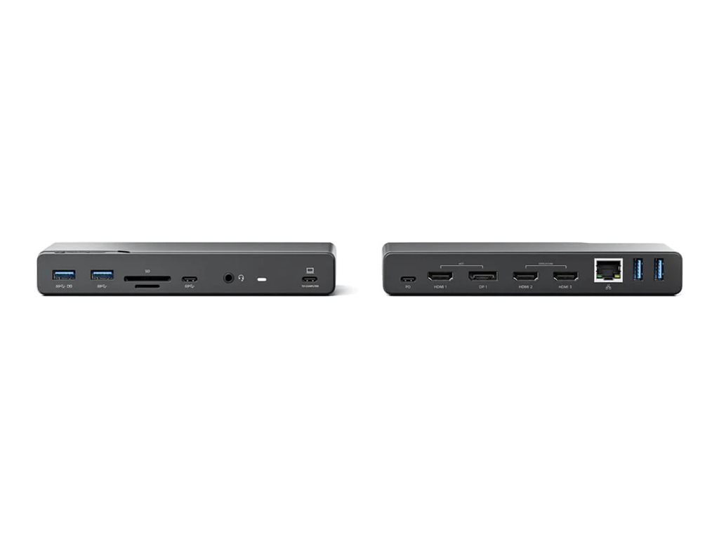 Alogic DV4 Dockingstation für Laptops (14 in 1), Grau
