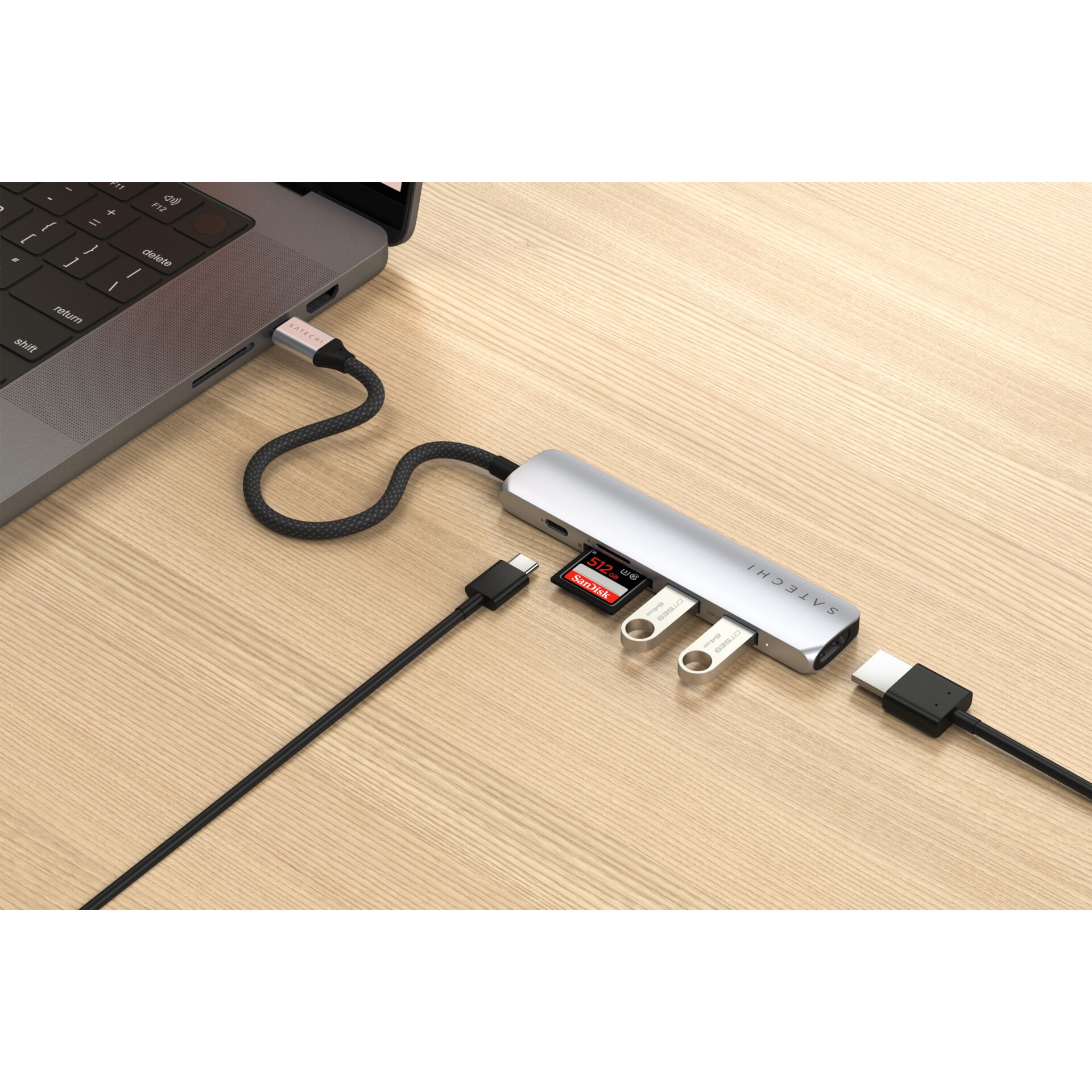 Satechi USB-C Slim Multi-Port Hub (6 in 1)