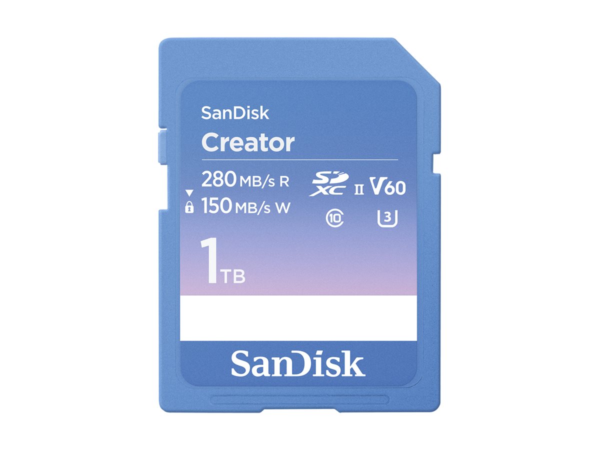 SanDisk Creator SD UHS-II Speicherkarte, Blau, 1TB