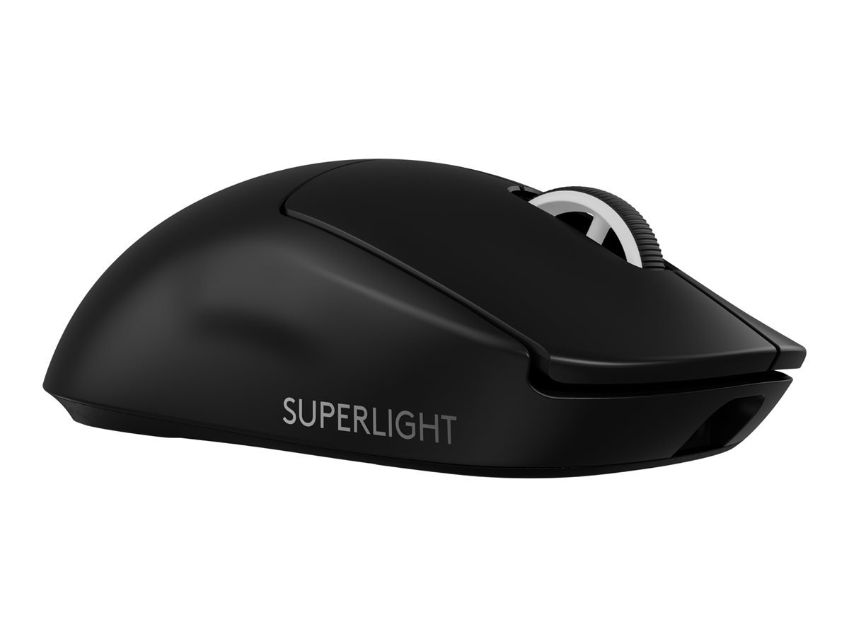 Logitech Pro X Superlight 2 Gamingmaus, Schwarz, Kabellos via USB-Empfänger