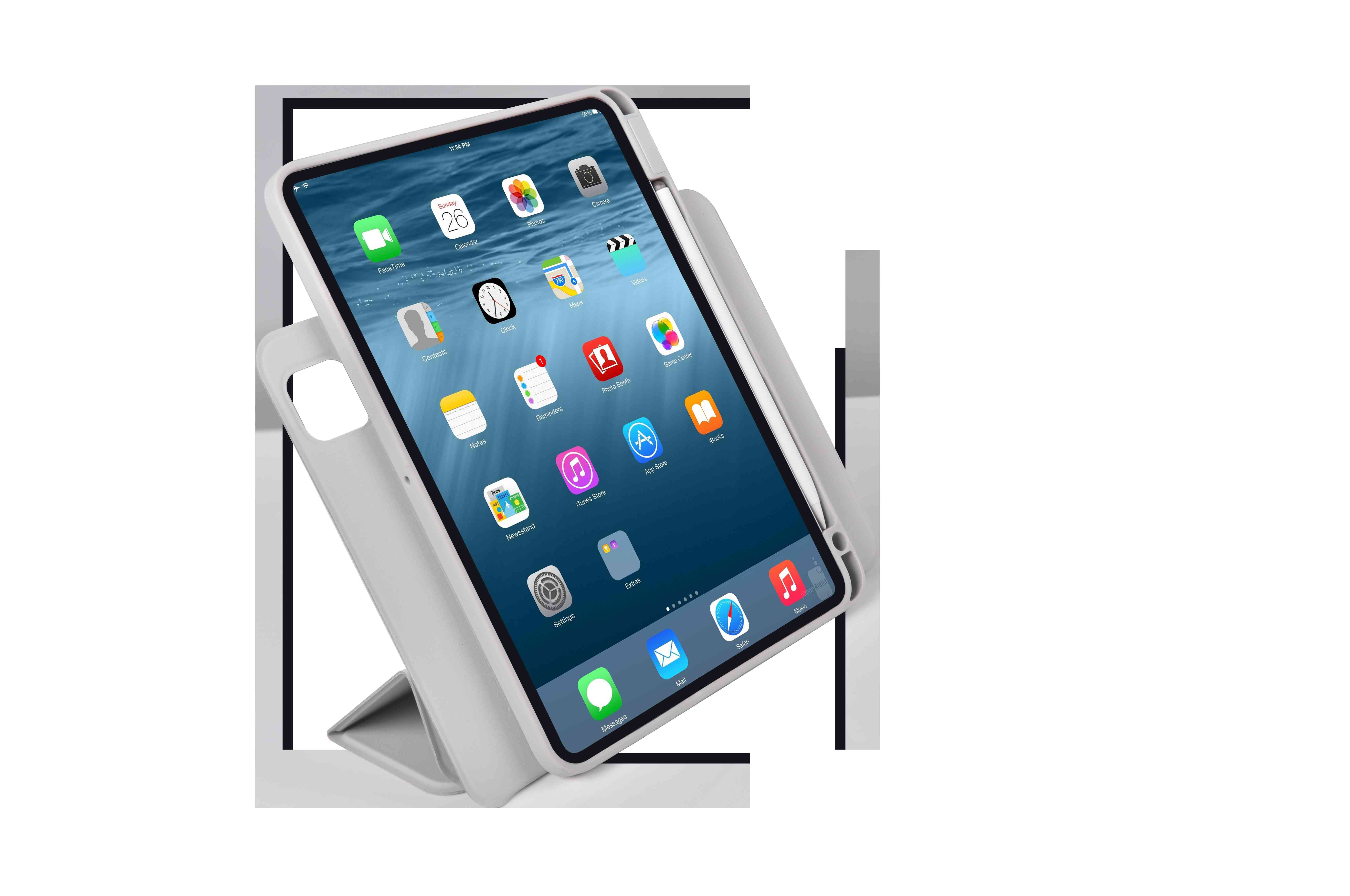 Comma 360° Case für iPad Pro 13" (M4), Grau