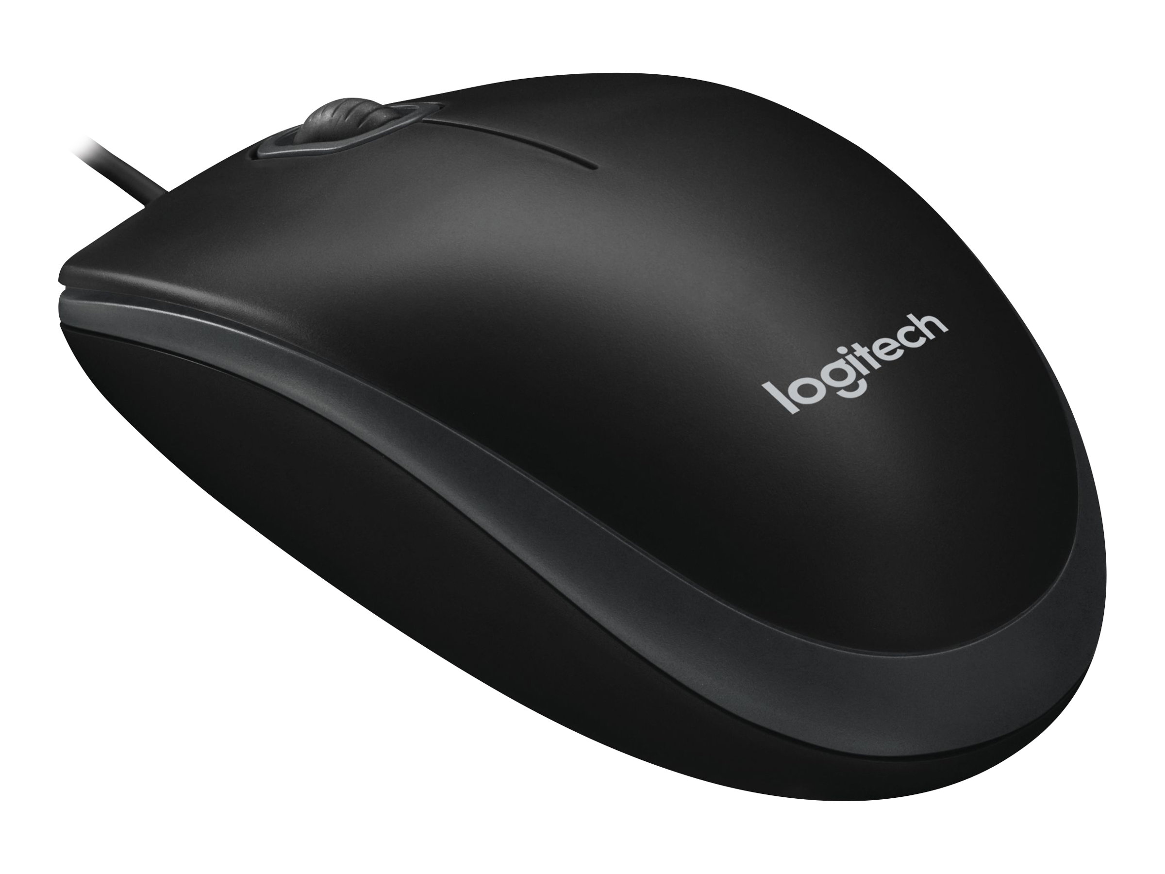 Logitech Optical Mouse B100, Weiß, Kabelgebunden