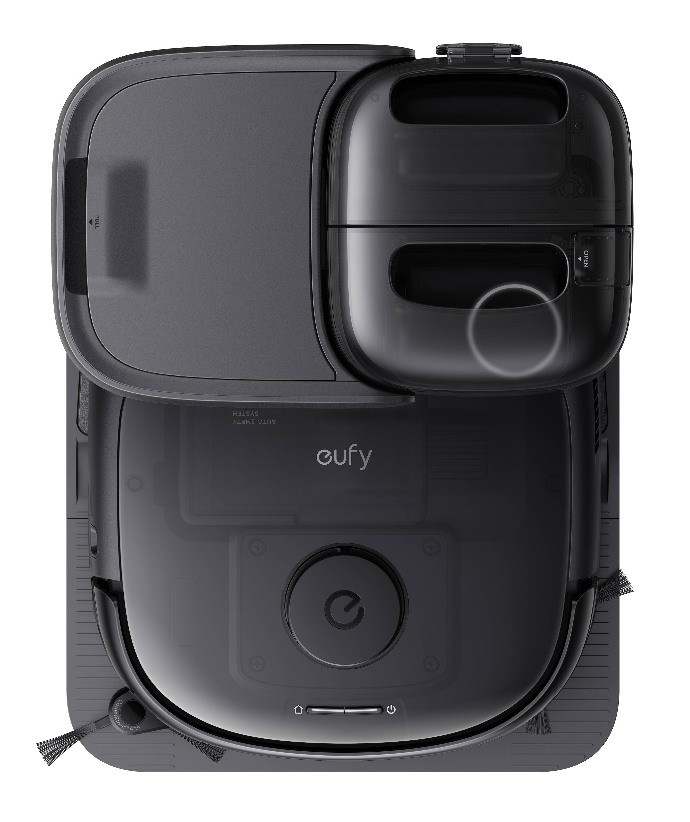 eufy Saug- und Wischroboter Omni E25 mit All-in-One-Wartungspaket, Schwarz