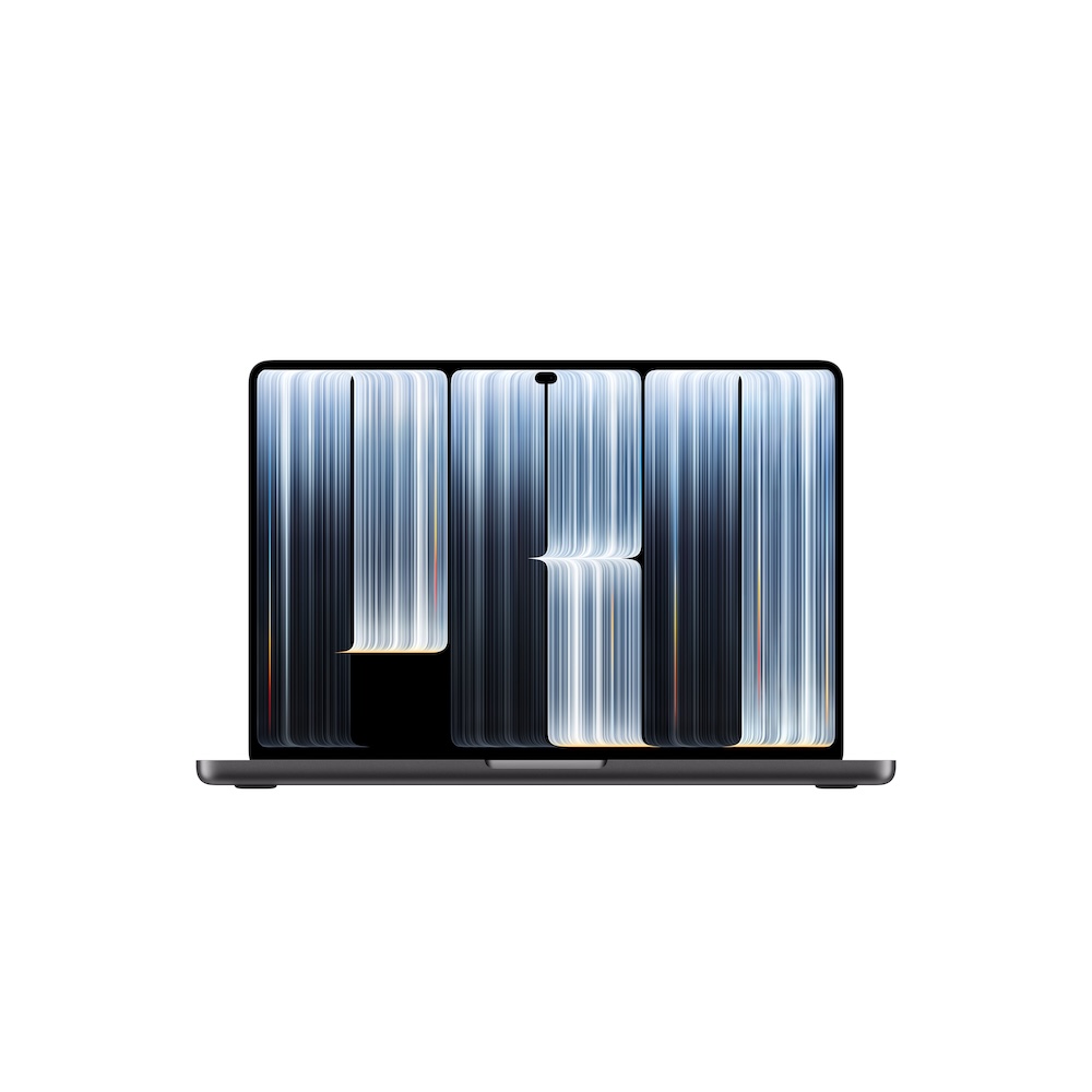 Apple MacBook Pro 14" mit PROLED XDR Displa M5 Max, Space Schwarz, M5 Max (18-CPU/32-GPU), 36GB, 2TB, Standardglas, Deutsch, Kein Netzteil