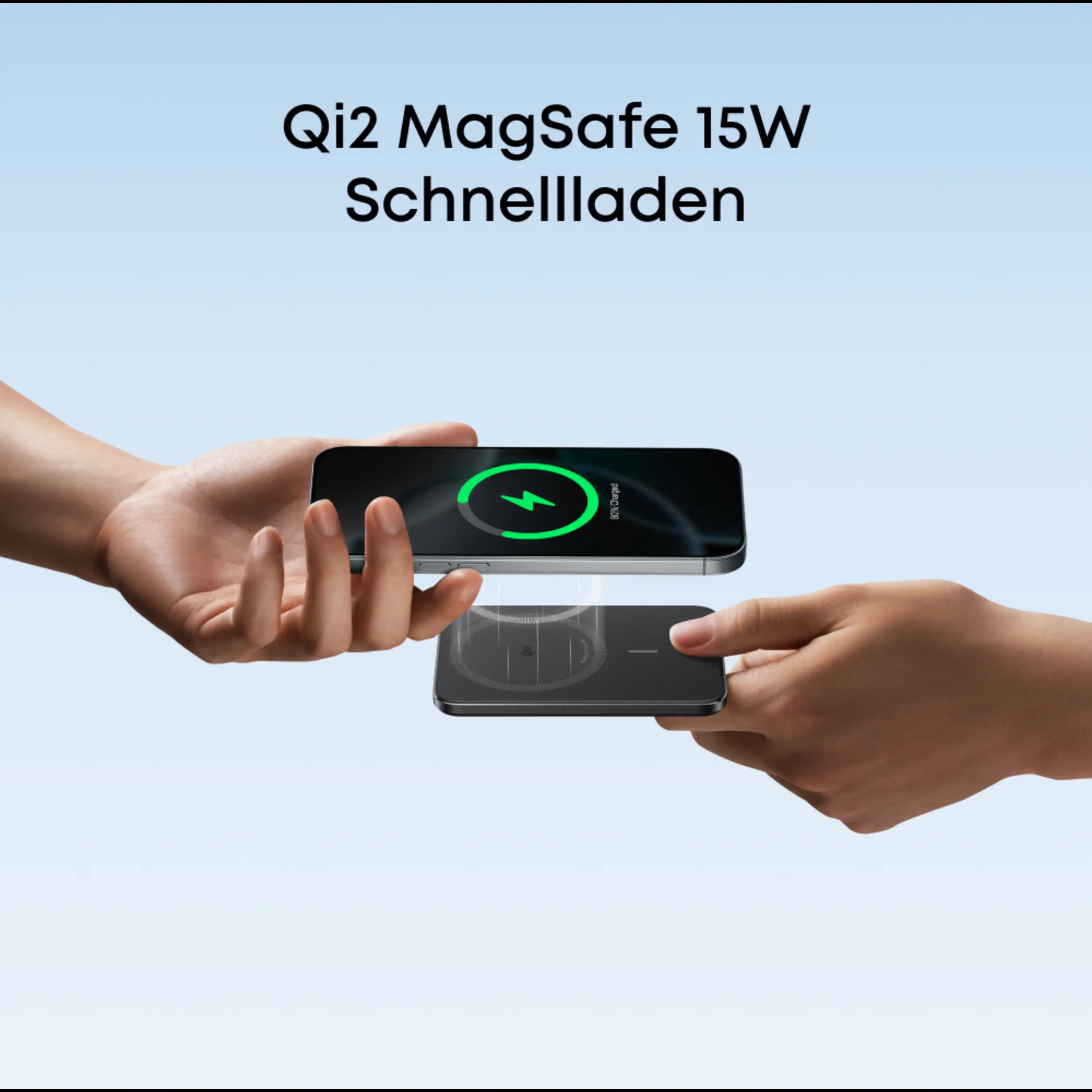 Anker MagGo Slim Powerbank mit kabelloser Ladefunktion, Schwarz, 5.000 mAh