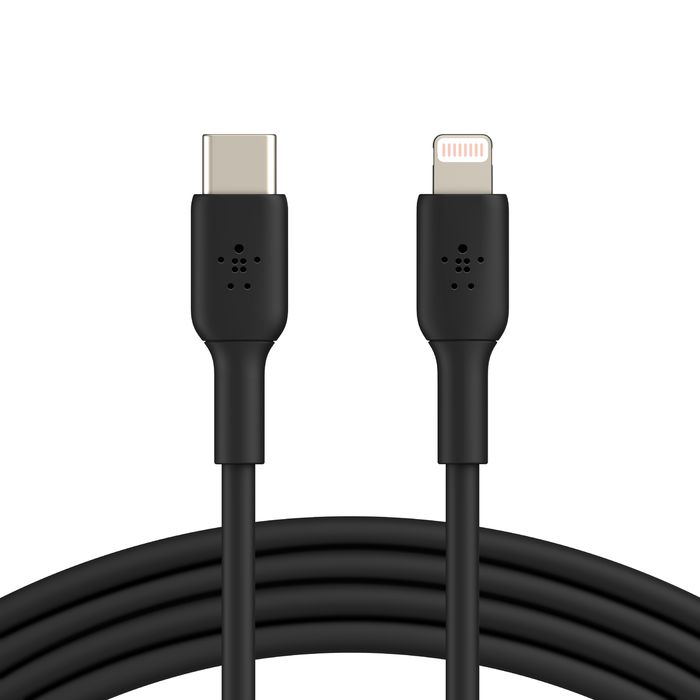Belkin BOOST CHARGE USB-C auf Lightning Kabel, 1m, Schwarz