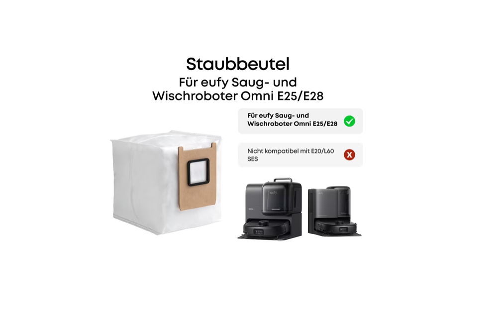 Eufy Staubbeutel für automatische Entleerungsstation 3er Pack