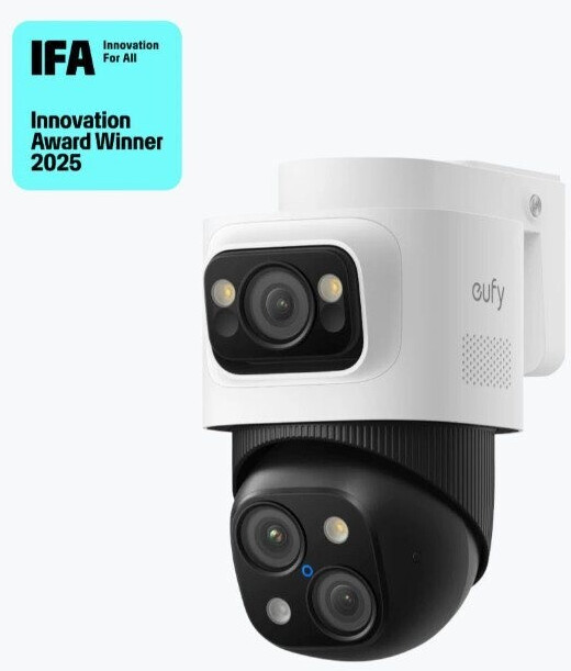Anker eufy PoE Cam Security System S4 Max 3-Linsen Bullet-PTZ-Kameras, Weiß