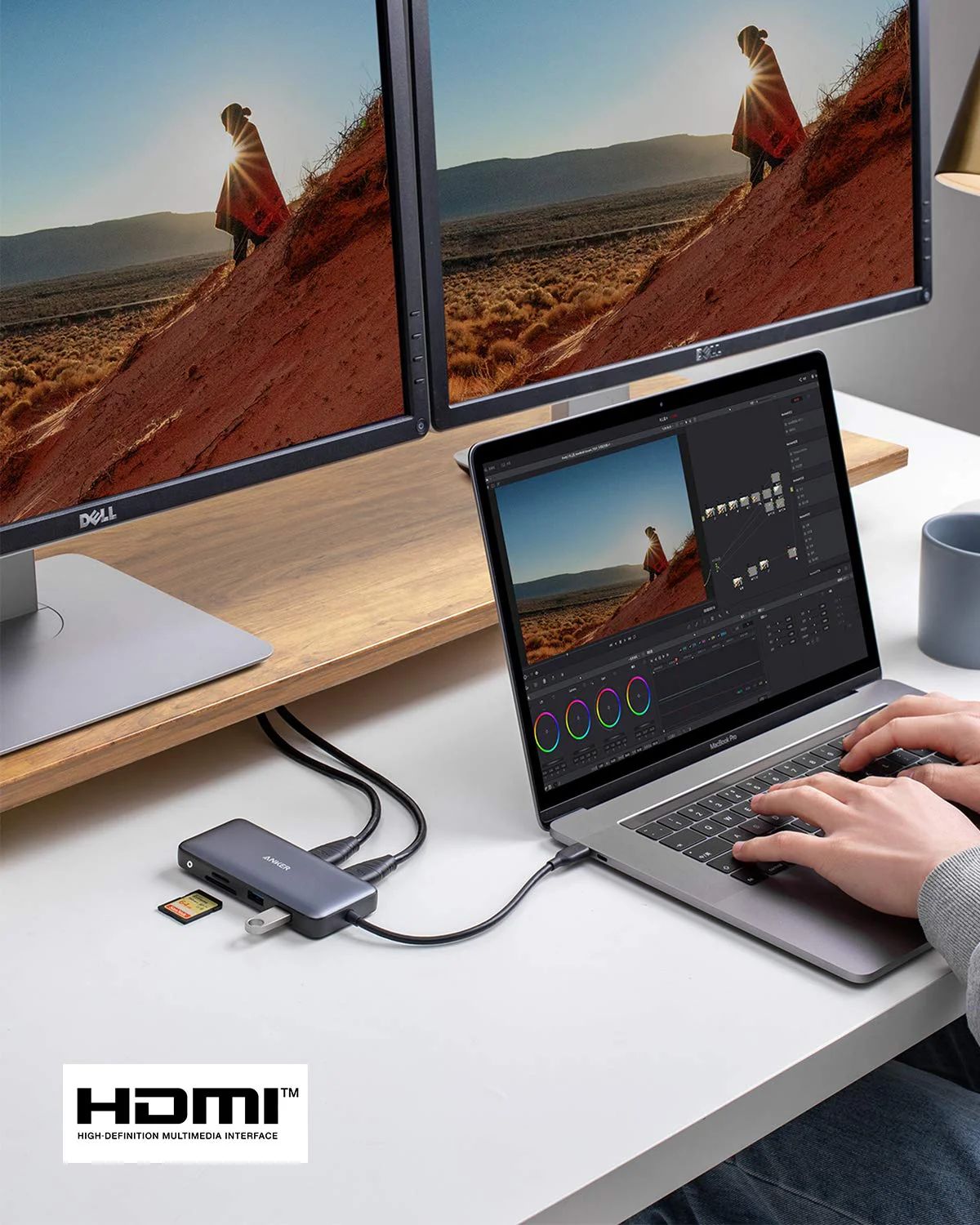Anker 553 USB-C Hub (8 in 1), Grau