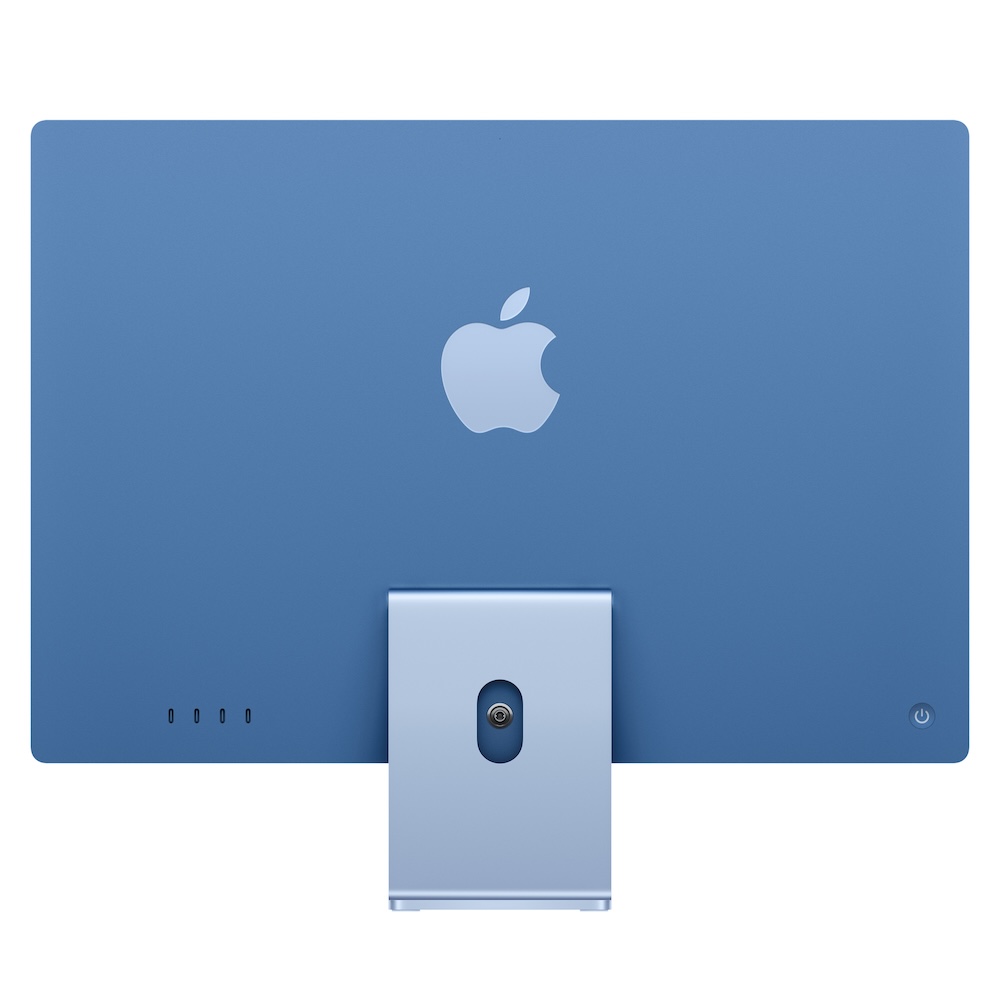 iMac 24", Blau, M6 (12-CPU/12-GPU), 16GB, 512GB, Nanotexturglas, Touch ID, US Englisch, 2,5 Gigabit Ethernet, Magic Maus