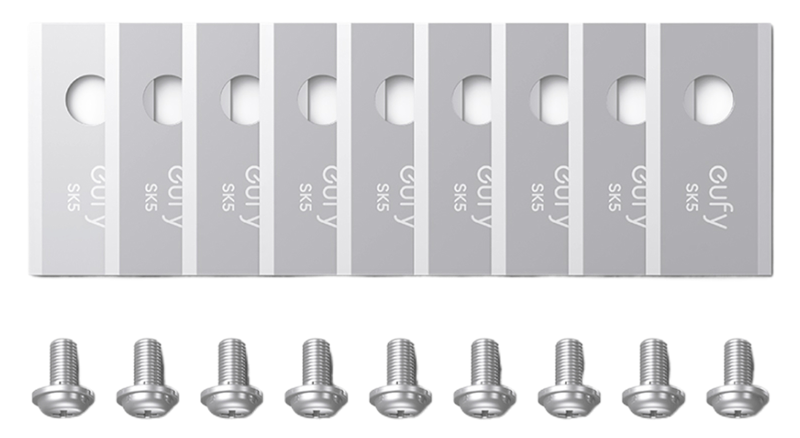 Eufy one box blades Rasenmäherklingen, 27 Klingen + 27 Schrauben