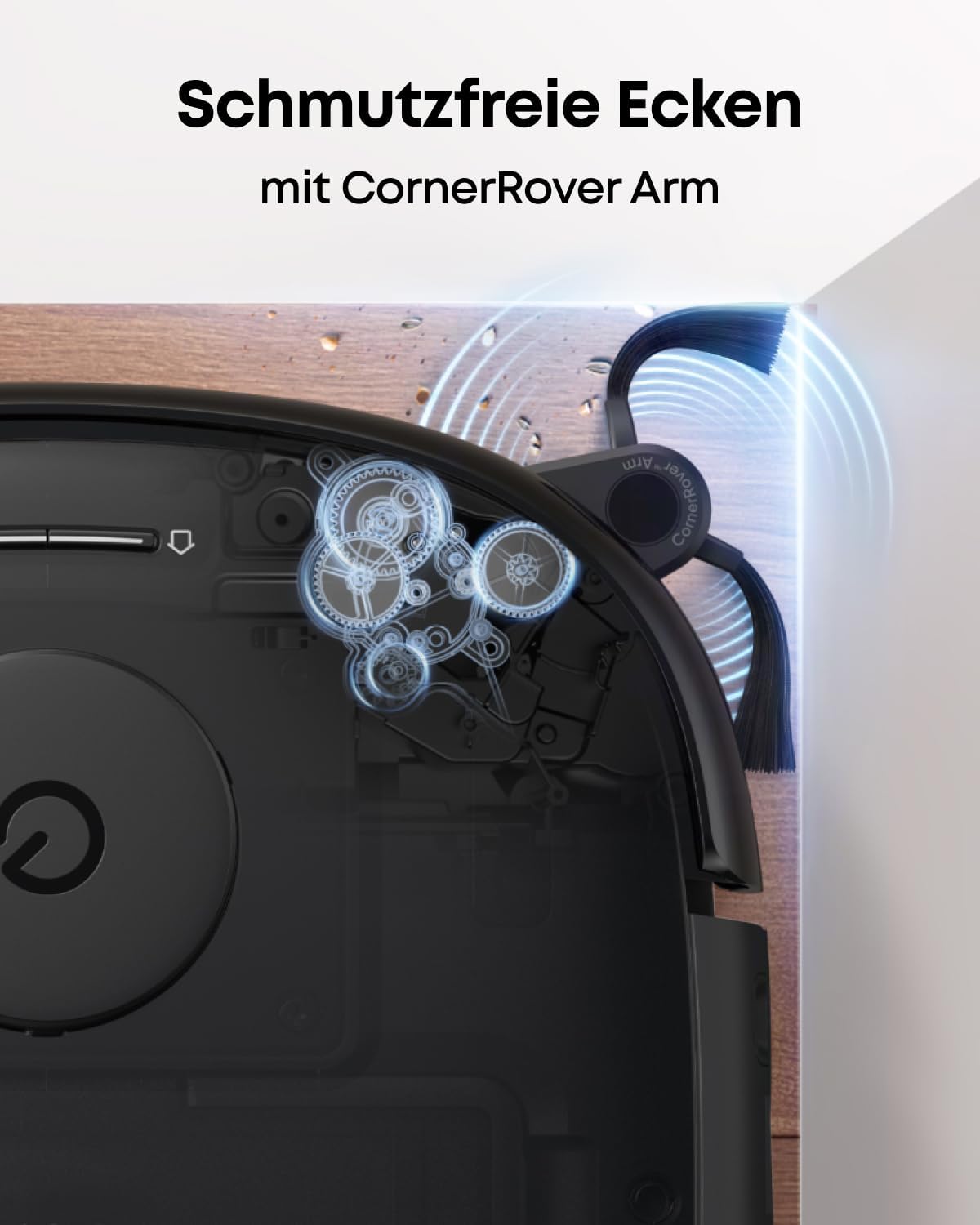 eufy Saug- und Wischroboter Omni E28 mit Bodenreiniger-Set, Schwarz