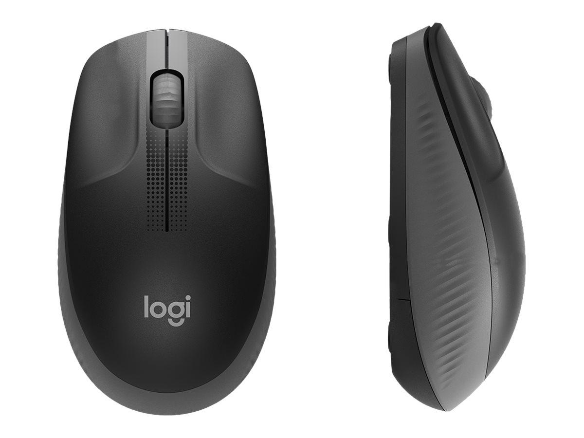 Logitech M190 Wireless Maus, Anthrazit, Kabellos via USB-Empfänger