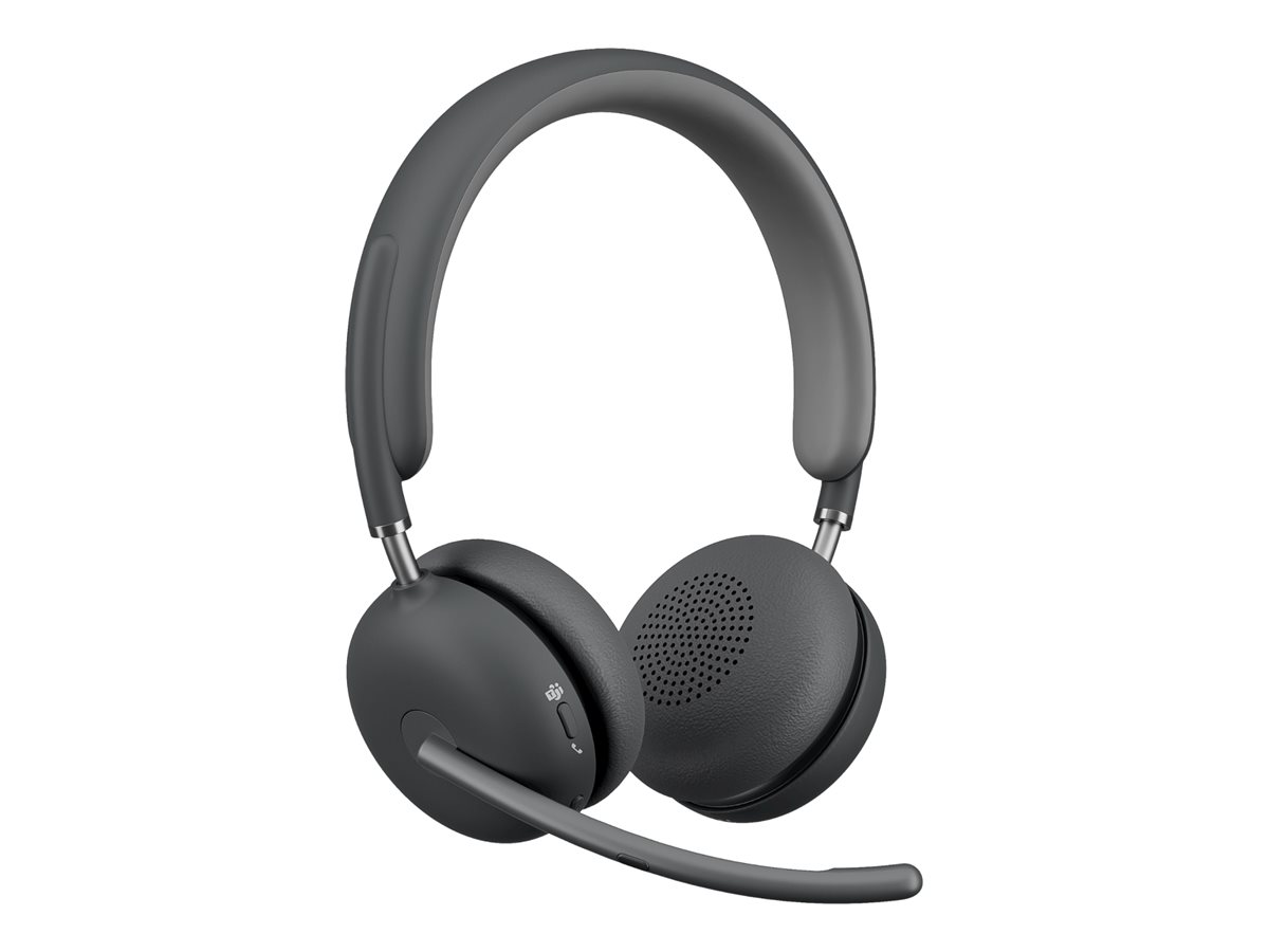 Logitech Zone Wireless 2 MS Version, USB-C Empfänger, Grafit, On-Ear, Kabellos via USB-Empfänger
