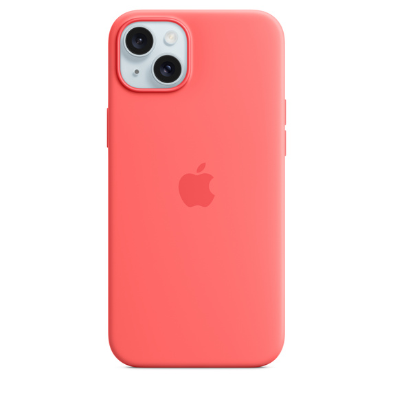 Apple iPhone 15 Plus Silikon Case mit MagSafe, Guave, Zustand: wie neu