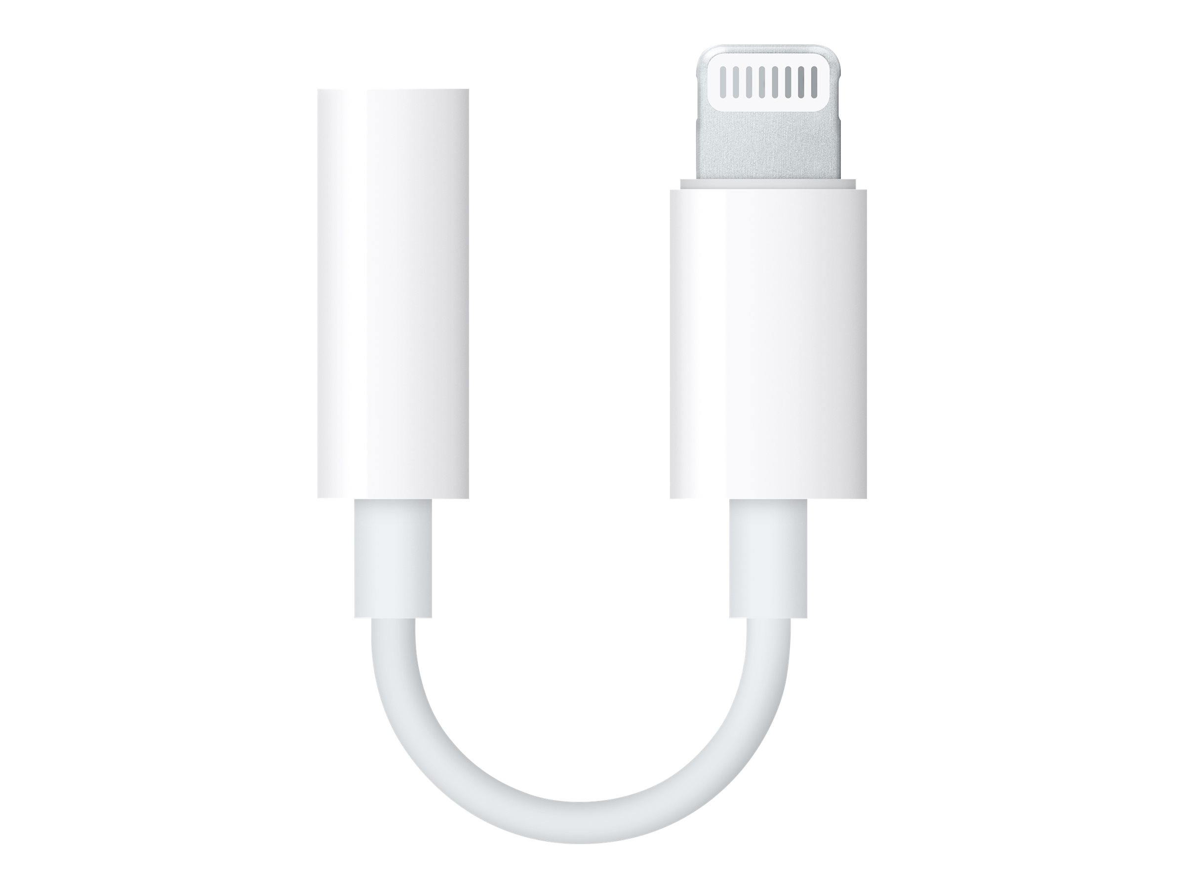 Apple Lightning auf 3,5 mm Kopfhöreranschluss Adapter, Weiß