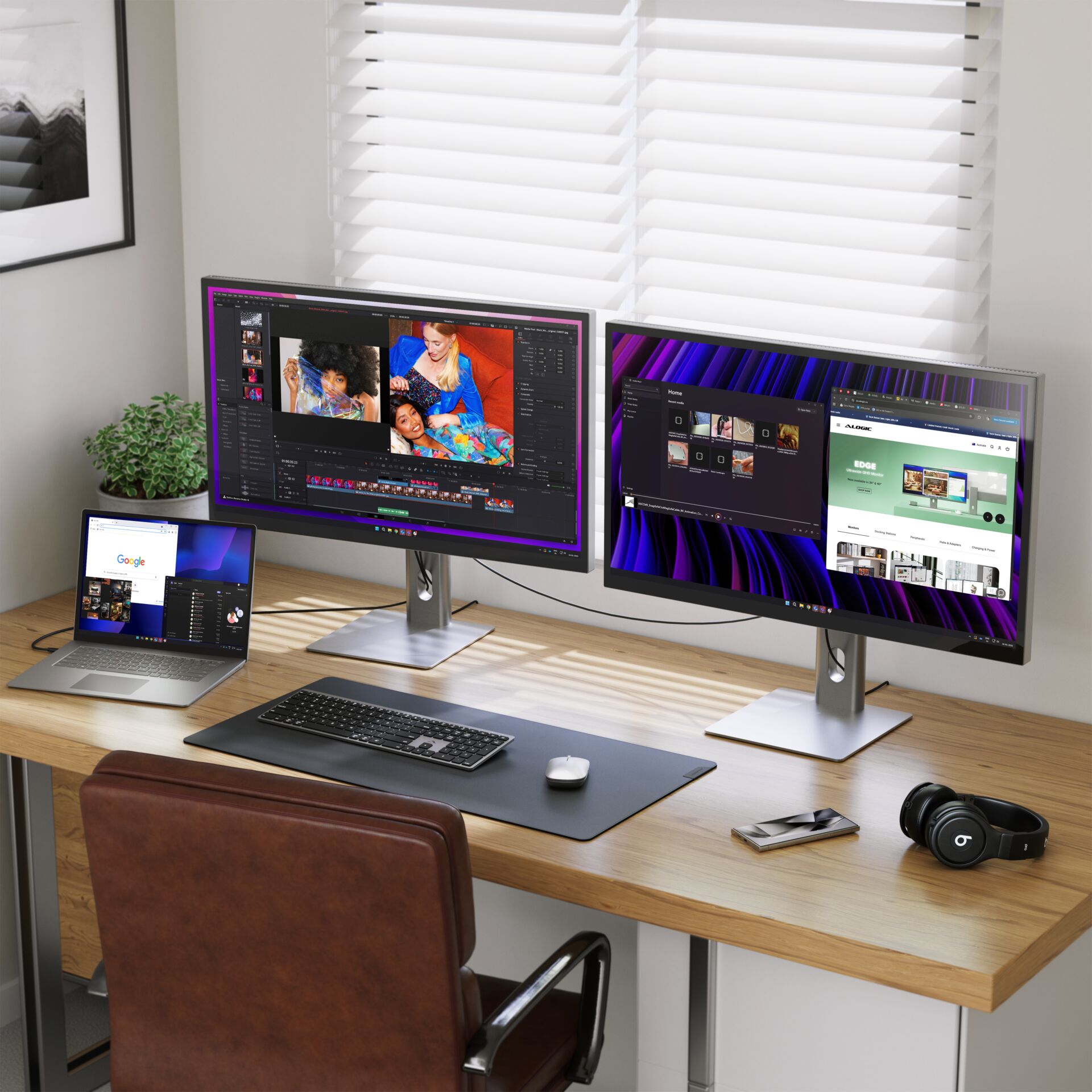 Alogic ASPEKT 32" UHD Monitor Matt, Silber, 3840 x 2160 (4K UHD), Flat