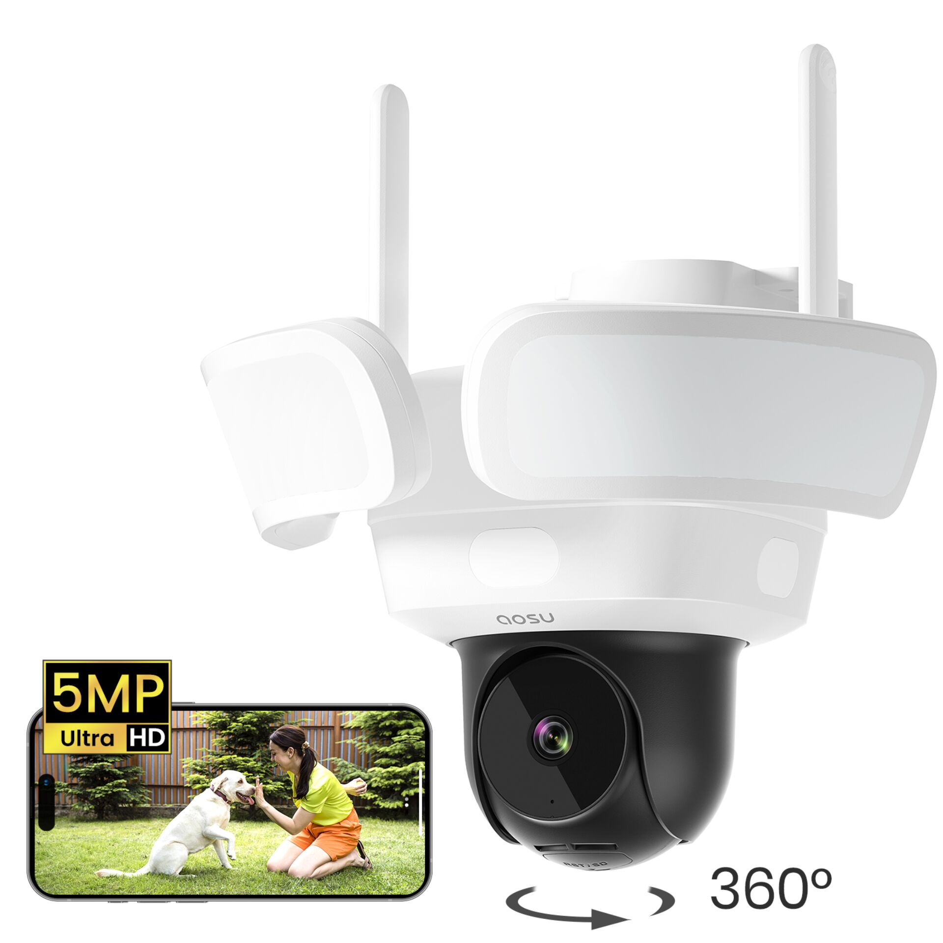 AOSU Smart Security FloodlightCam Pro