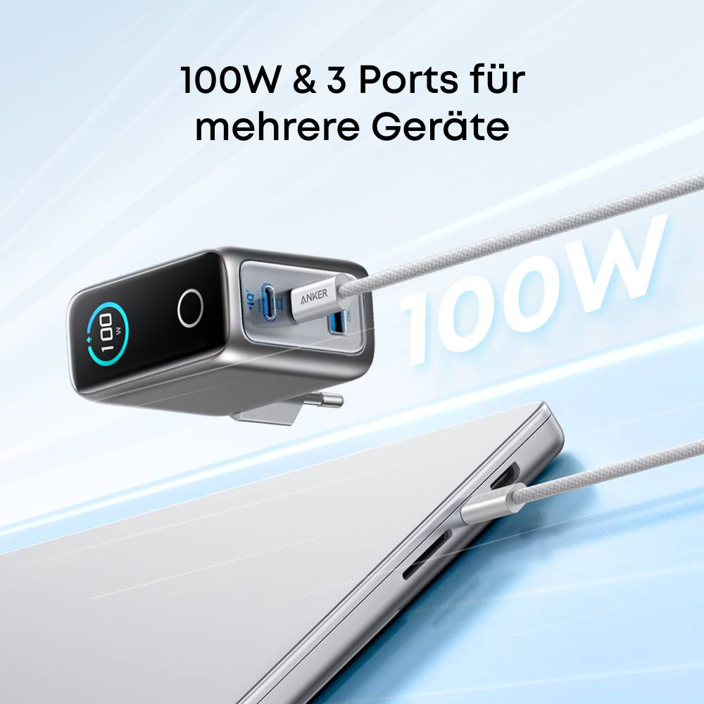 Anker 3 Ports Power Adapter mit Smart Display