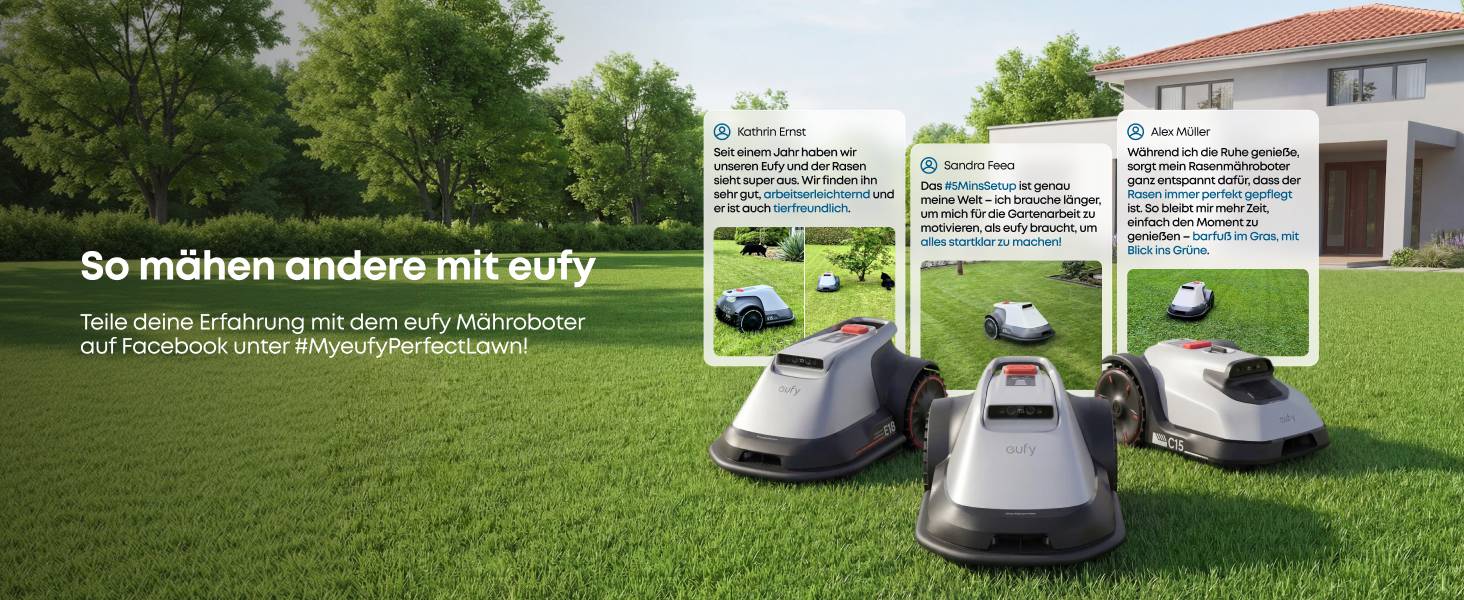 eufy Mähroboter C15 Solo, Grau