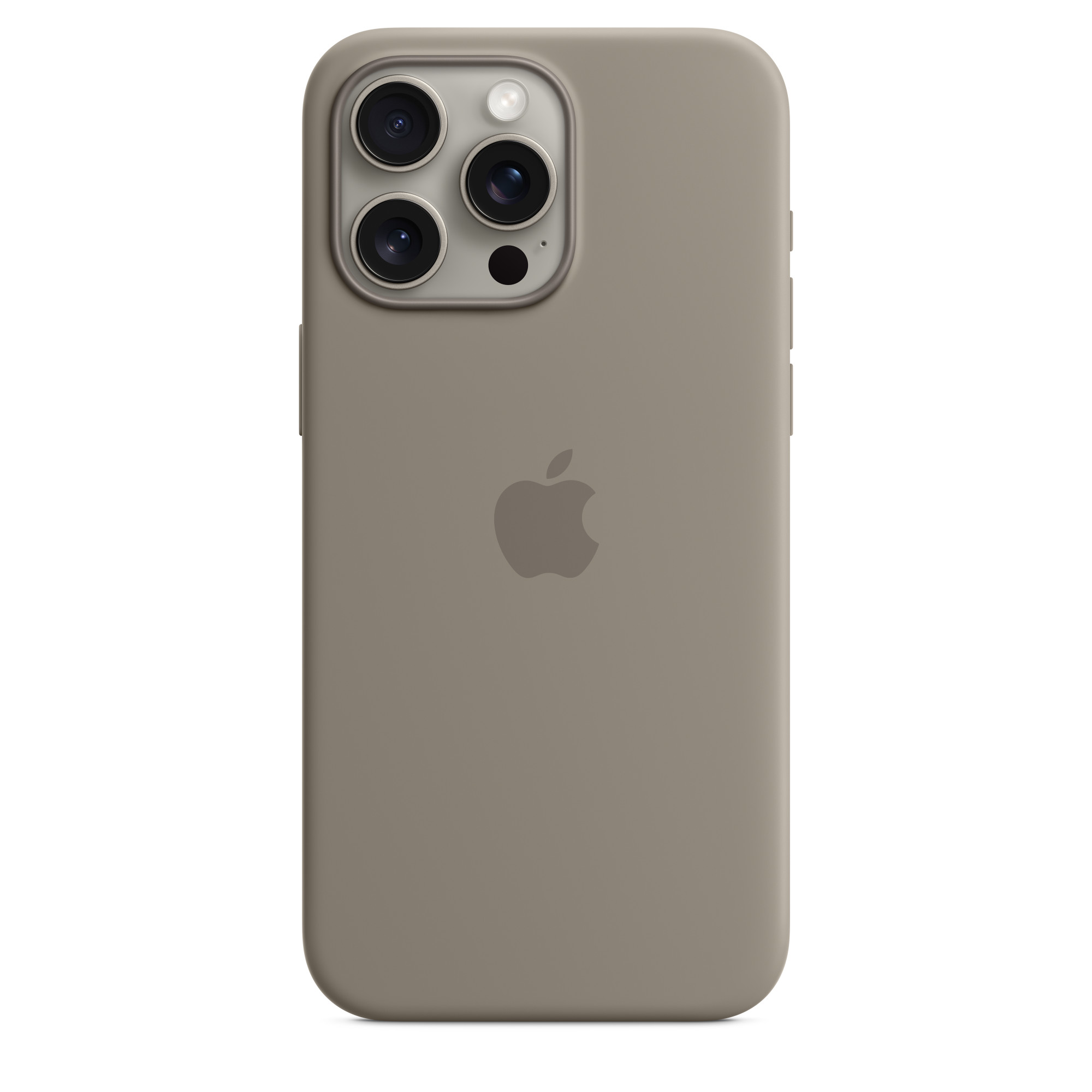 Apple iPhone 15 Pro Max Silikon Case mit MagSafe, Tonbraun