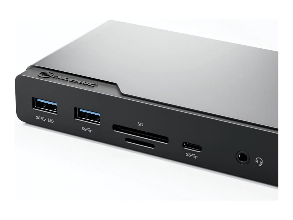 Alogic DV4 Dockingstation für Laptops (14 in 1), Grau