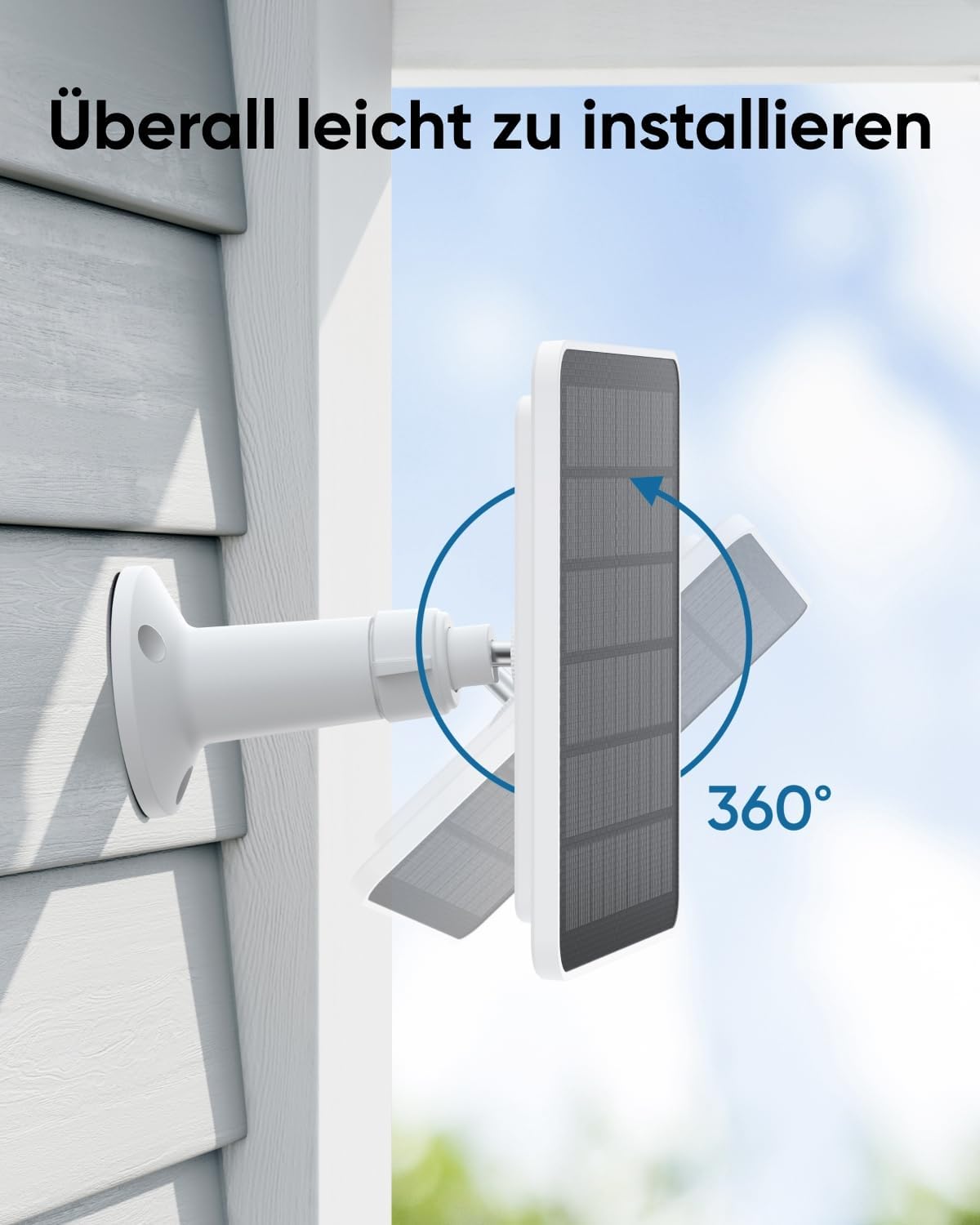 eufy Security Solarpanel 3W kompatibel mit eufyCam, Weiß