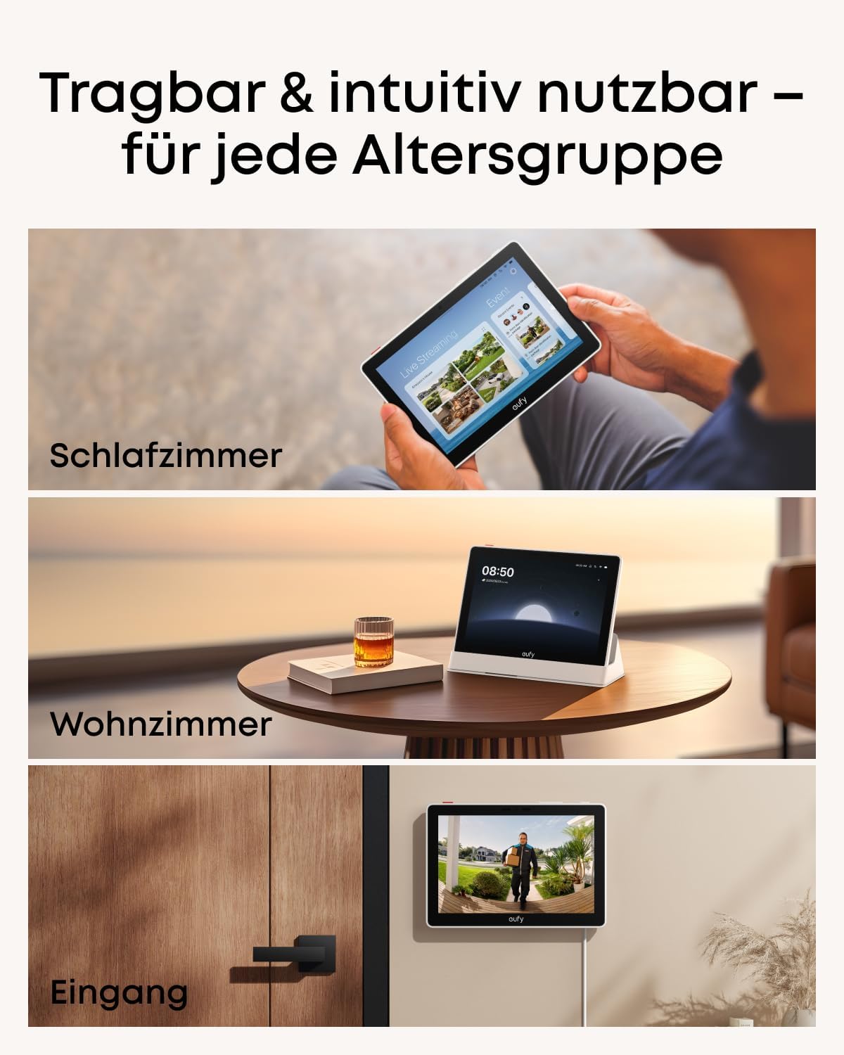 eufy Smart Home Hub Display 8", 1280 x 800, Weiß