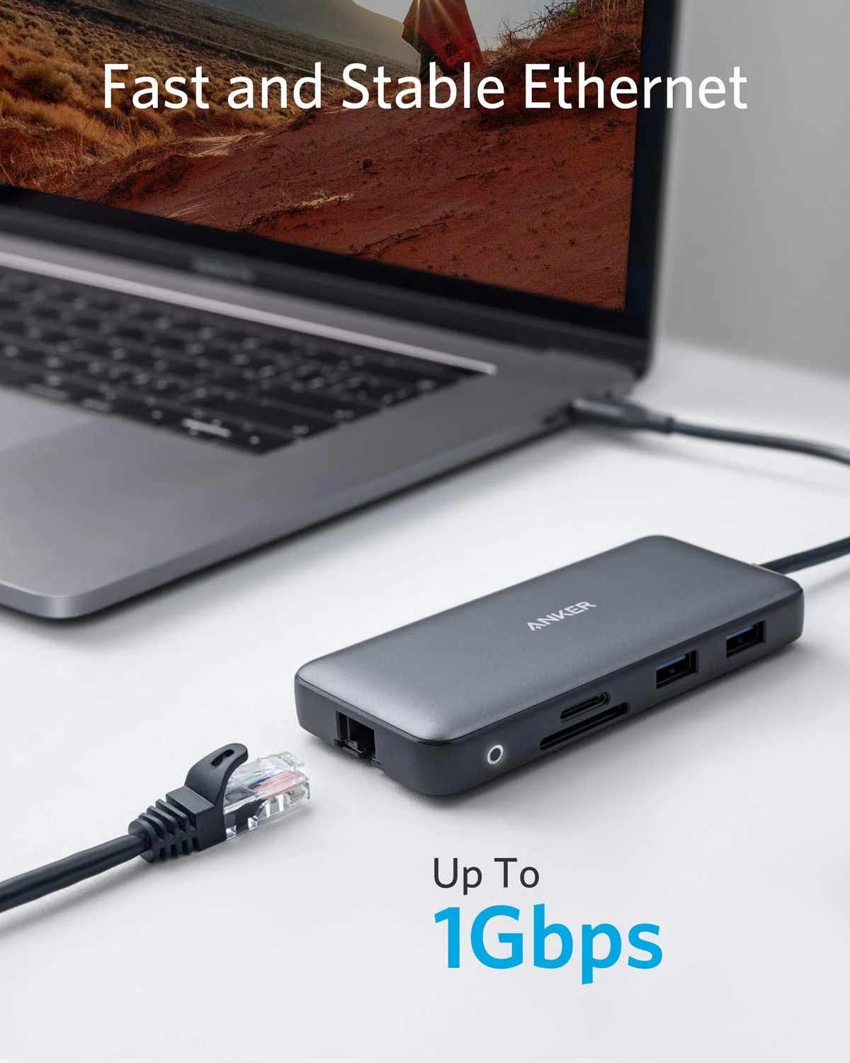 Anker 553 USB-C Hub (8 in 1), Grau