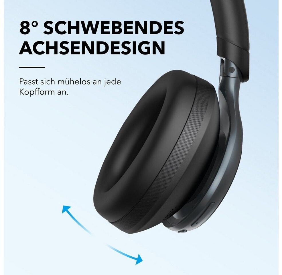 Anker Soundcore Space One Over-Ear Kopfhörer, Schwarz, Kabellos